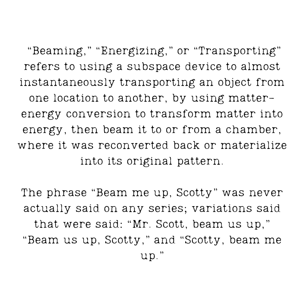 Beam Me Up Scotty Tee Story