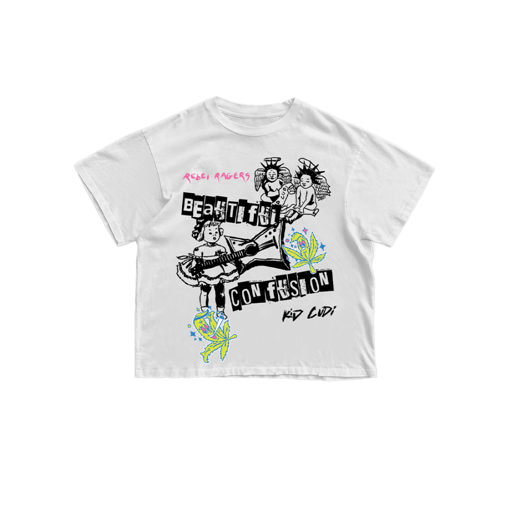 REBEL RAGERS BEAUTIFUL CONFUSION TEE