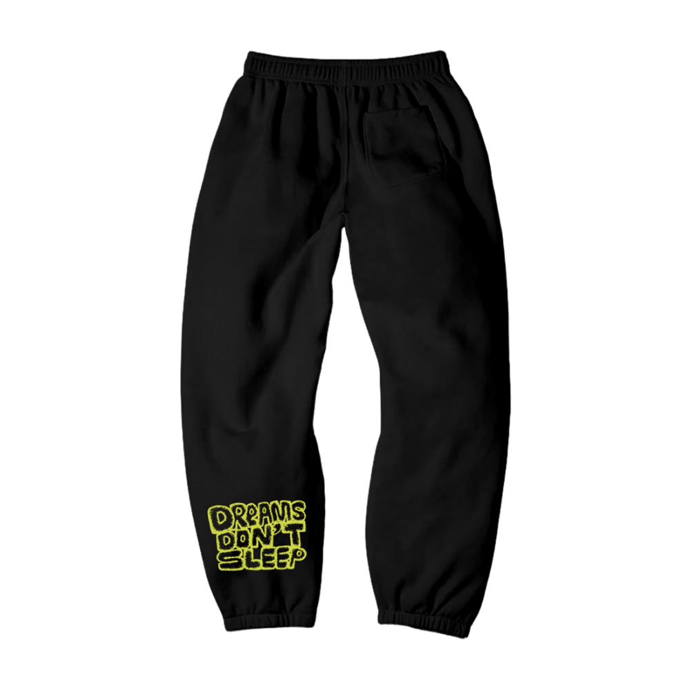 REBEL RAGERS DREAMS DON'T SLEEP SWEATPANTS BACK