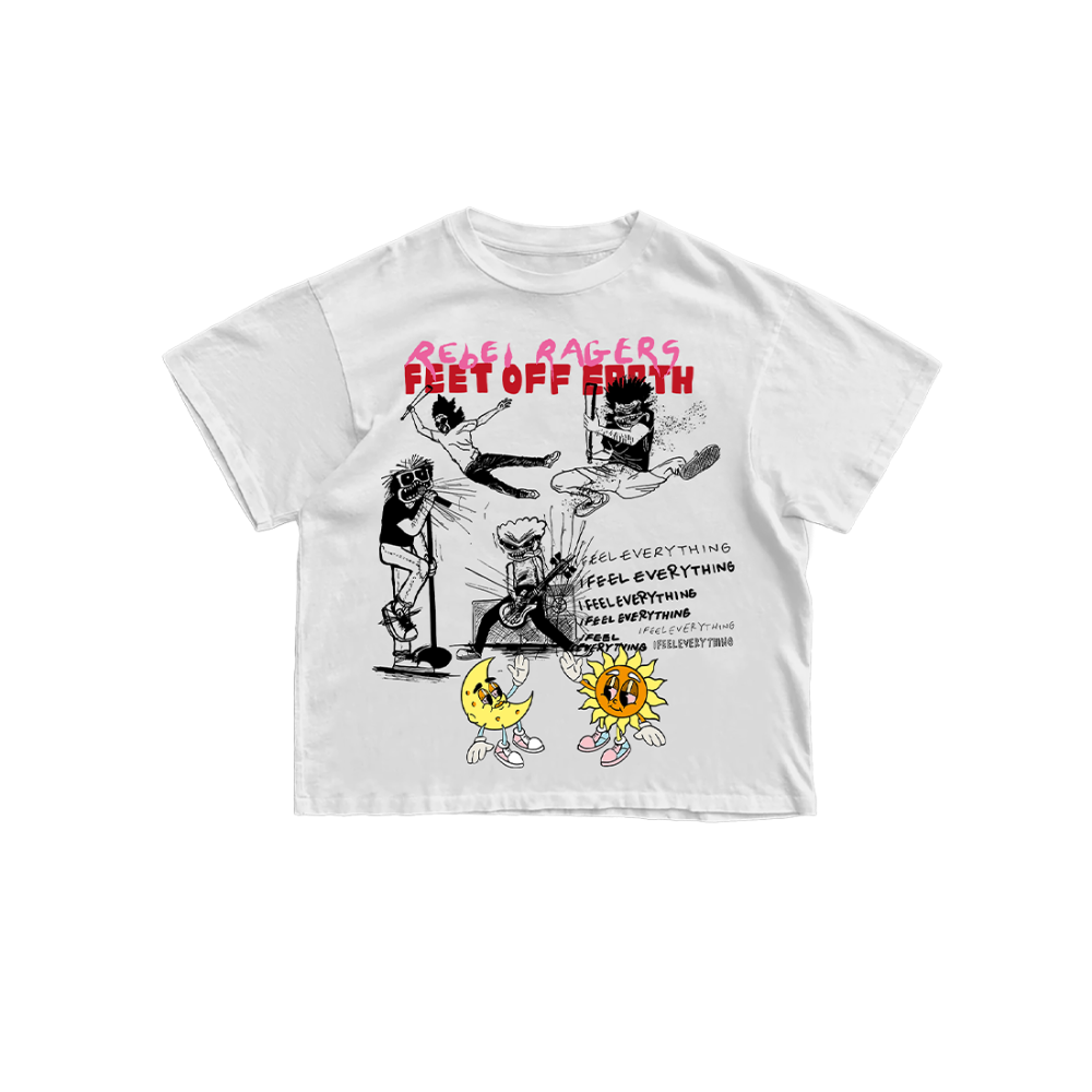REBEL RAGERS FEET OFF EARTH TEE