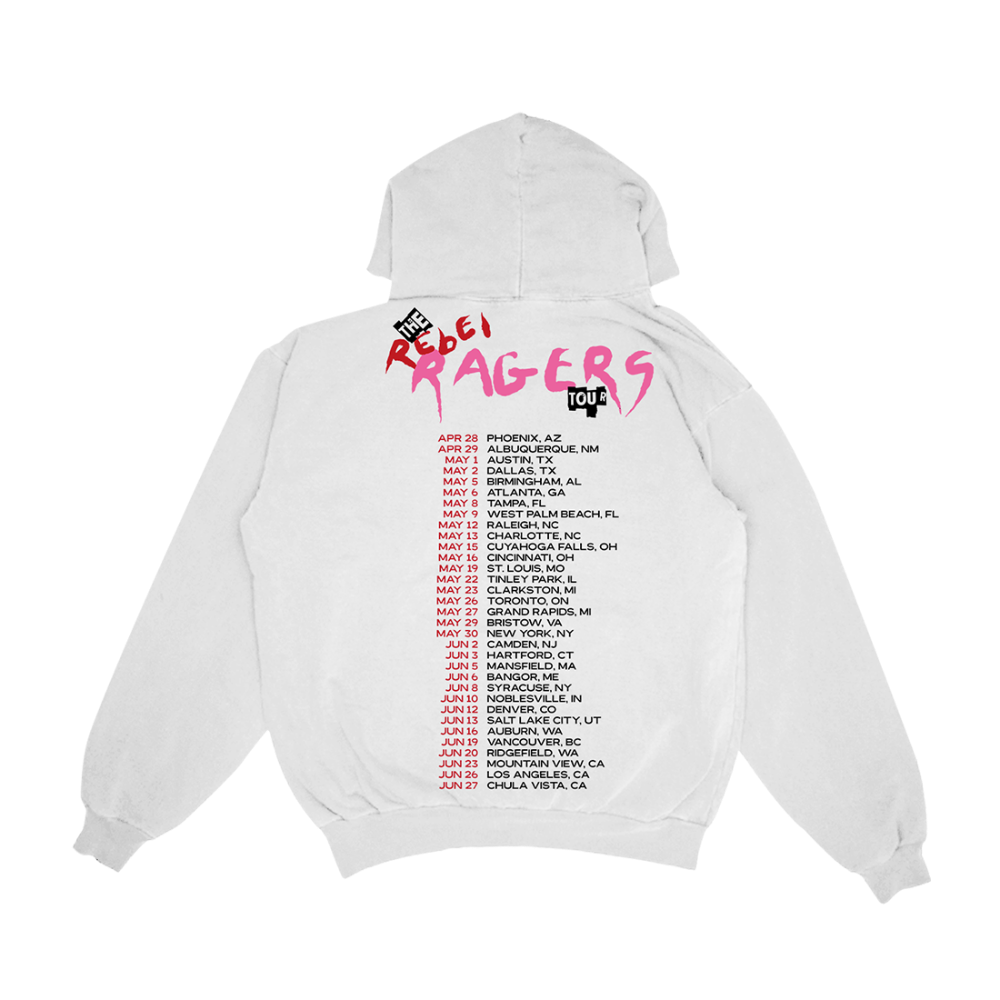 REBEL RAGERS TOUR HOODIE BACK