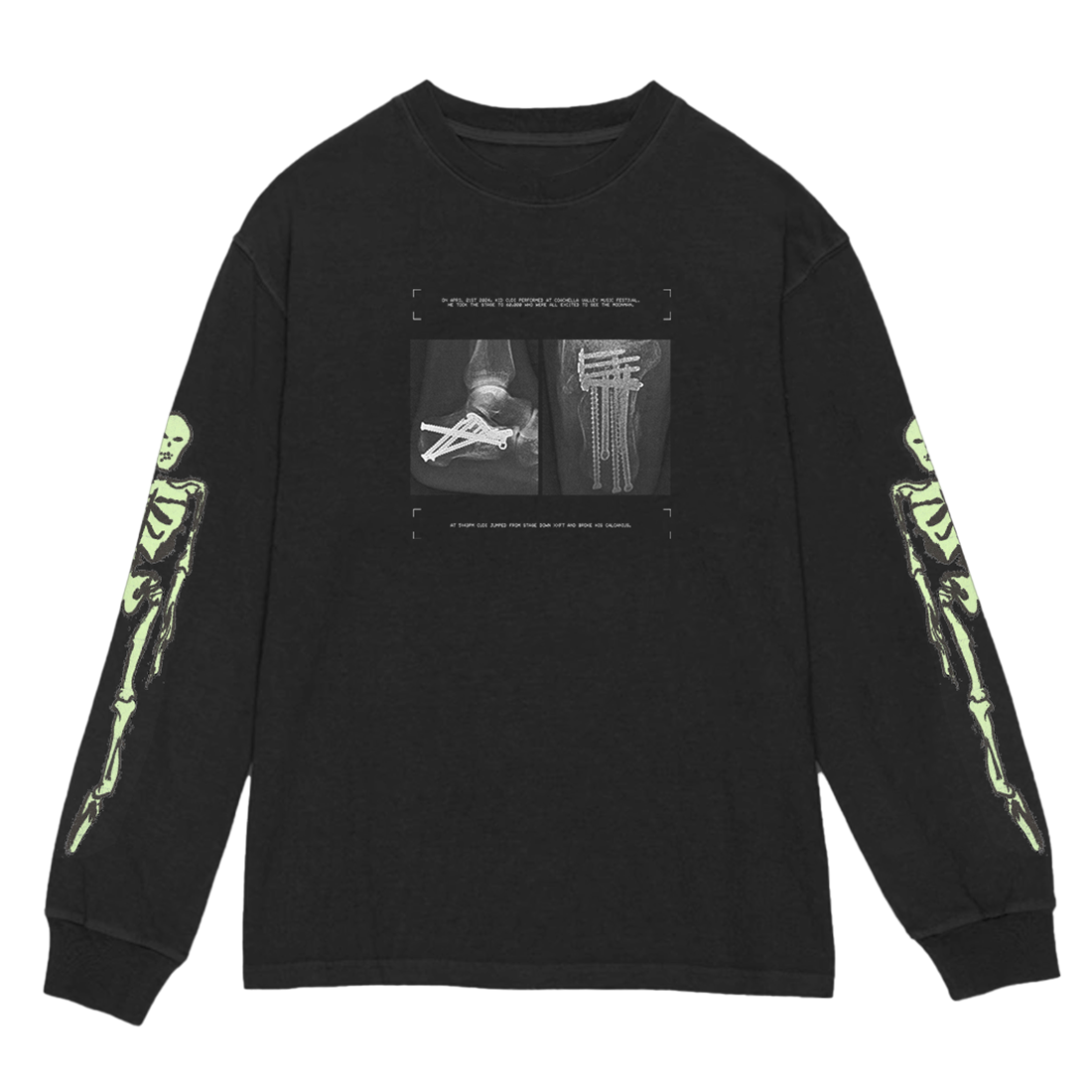 THE TOUR THAT NEVER WAS SKELETON LONG SLEEVE FRONT
